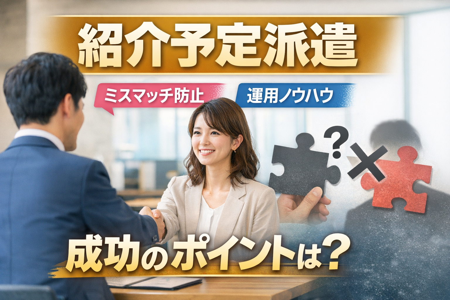 紹介予定派遣って結局なにが良い？ミスマッチを減らす運用方法